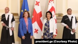 Робин Данниган и Саломе Зурабишвили