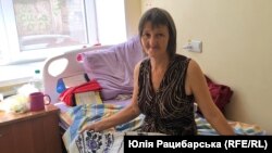 Олена Міліонщикова, переселенка з Торецька, що на Донеччині, в шелтері Дніпра, липень 2024 року
