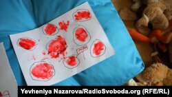 Малюнок дитини, що втратила батька на війні