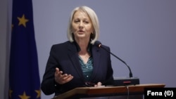 Predsjedavajuća Savjeta ministara BiH Borjana Krišto u Sarajevu, 19. oktobra 2023.