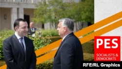 Ираклий Гарибашвили и Виктор Орбан (коллаж)