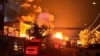 Požar izazvan ruskim napadom dronom na zgradu u Harkivu, 4. maj 2024