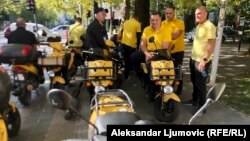 Sa štrajka u Podgorici, 2. oktobar 2023.