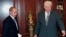 Russian President Boris Yeltsin (right) and Prime Minister Vladimir Putin at the Kremlin in September 1999. 
