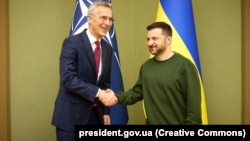 Йенс Столтенберг и Владимир Зеленский в Киеве, 29 апреля 2024