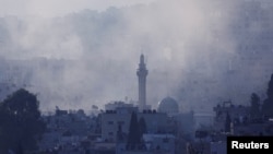 Dim iznad Dženina na Zapadnoj obali, 3. juli