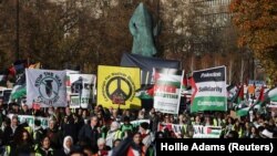 Propalestinski protest u Londonu, 25. novembar 2023.