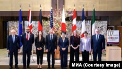 Претставниците на земјите од групата Г7