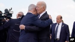 سفر جو بایدن (راست) به اسرائیل در پی حمله هفتم اکتبر