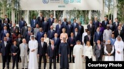 Кыргызстандын президенти Садыр Жапаров Климат боюнча дүйнөлүк саммитте. Дубай, БАЭ. 1-декабрь, 2023-жыл.