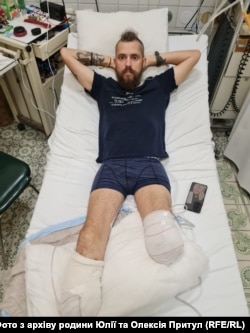 Олексій Притула у лікарні після поранення