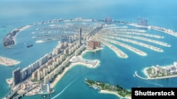 Район Palm Jumeirha в Дубае.