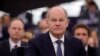 Olaf Scholz német kancellár az Európai Parlament plenáris ülésén kedden Strasbourgban. Fotó: Johanna Geron / Reuters