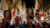 Protestni marš povodom šeste godišnjice od ubistva malteške novinarke Daphne Caurana Galizije, 16. oktobar 2023. Valleta, Malta