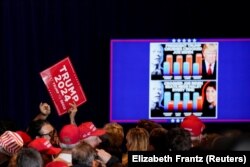 هواداران ترامپ در انتخابات مقدماتی جمهوری‌خواهان در نیوهمپشایر