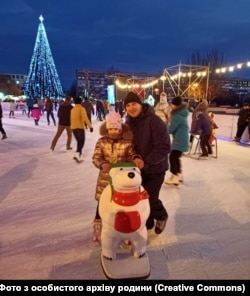 Ірина Ждан з татом Іваном. Фото з особистого архіву родини