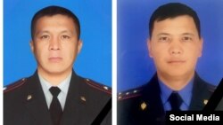 Төө-Ашуудагы кырсыктан кийин каза болгон Дилмурат Шамшиев менен Орозмамат Акуналиев.