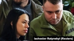 Начальник Головного управління розвідки (ГУР) Міноборони України, генерал- лейтенант Кирило Буданов і його дружина Маріанна Буданова. Київ, 21 січня 2023 року