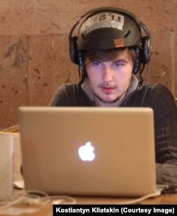 Kostjantin Kljackin u uredu organizacije Babilon’13 u vrijeme Majdan protesta