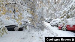 Улица в столичния ж.к. "Илинден" в събота.