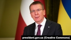 Edgars Rinkevičs tokom posjete Kijevu u novembru 2023. godine