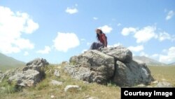 Lela Kurtanidze during her stay at the Javakheti camp