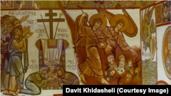 სტალინი და ლენინი ჯოჯოხეთში - ფრესკა რუსთავის ვახტანგ გორგასლის სახელობის ეკლესიაშია გამოსახული