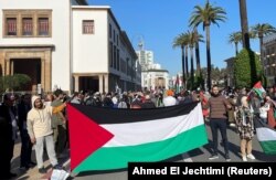 Protest podrške Palestincima u Maroku, 10. decembar 2023.
