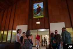 Prizor iz Prve baptističke crkvi u Mt. Vernonu, Illinois, 10. septembra 2023.