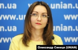 Виконавчий директор незалежного аналітичного центру «Український центр європейської політики» Любов Акуленко. Світлина 2019 року