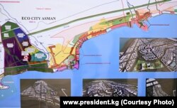 Ысык-Көлдө курула турган "Асман" шаарынын эскиздик долбоору.