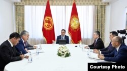 Садыр Жапаров жана Борбор Азиянын башкы дипломаттары.