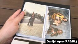 Fotografije iz detinjstva - levo Slobodan Moravčević sa svojom sestrom u Kijevu, desno porodična proslava Nove godine