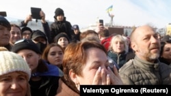 Жителі Херсонщини під час зустрічі президента України Володимира Зеленського. Херсон, 14 листопада (ілюстративне фото)