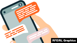 Уюлдук телефон аркылуу баарлашуу (иллюстрациялык сүрөт).