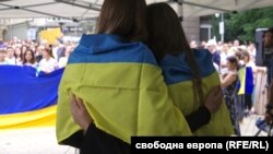 В сряда вечер в София се проведе "Мирно шествие за Свобода и Независимост" в подкрепа на Украйна