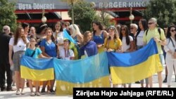 Organizimi në Shkup për 31-vjetorin e pavarësisë së Ukrainës nga Bashkimi Sovjetik. 