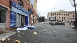 Centar Harkova u utorak, 1. marta, nakon granatiranja ruskih snaga