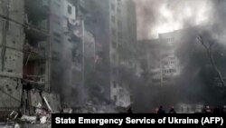 Орусиянын авиациялык күчтөрүнүн соккуларына кабылган Чернигов шаары.