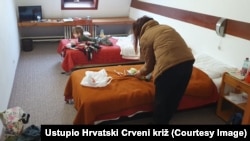 Izbjegli iz Ukrajine u smještaju u Osijeku, 27. veljače 2022. 