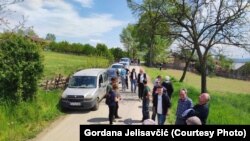 Blokada puta u blizini Valjeva, 27. april, 2022.