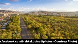 Ботаникалык бактын Ахунбаев көчөсүндөгү бөлүгү реконструкцияга чейин. Архив сүрөт.