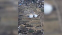 Drone Footage Captures Russian Grad Rockets Being Fired In Ukraine's Kyiv Region