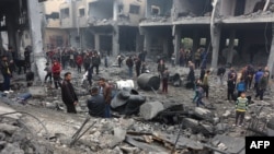 Согушту токтотуу боюнча макулдашуу жетишилгени жарыяланган соң жасалган Израил армиясынын аба соккуларынын кесепети. 16-январь, 2025-жыл. Газа.