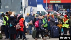 Біженці з України в польському Перемишлі, 5 березня 2022 року