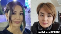 Арзыгуль Галымбетова (слева) и Батмакан Жолболдуева (справа). 