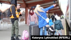 Прикордонне польське місто Перемишль, куди прибували українці, 8 березня 2022 року