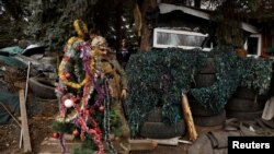 Božićna jelka na frontu u Bahmutu, 24. decembar 2022.