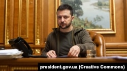 Presidenti ukrainas, Volodymyr Zelensky. Kiev, 23 dhjetor 2022. 