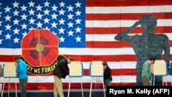 یکی از حوزه‌های رأی‌گیری در ویرجینیای آمریکا